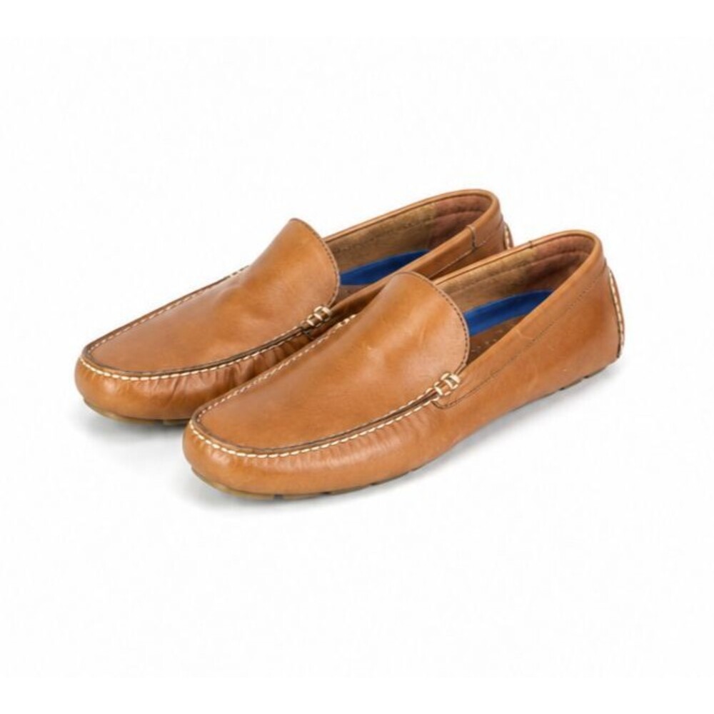 Polo Ralph Lauren Terence Leather Driving Loafers Brown Men's Size 9.5D
